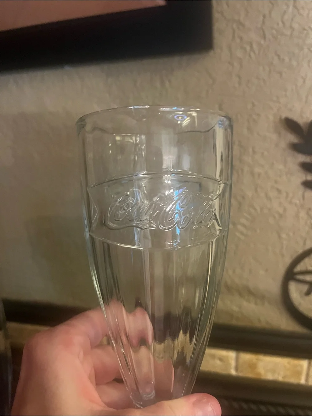 Set of (2) Vintage Coca Cola Soda Fountain Milkshake Glasses